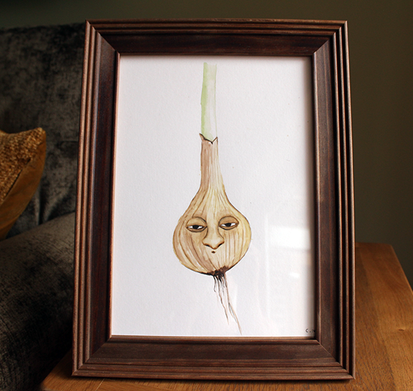 onion original painting
